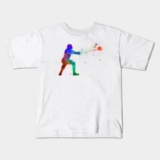 Hammer throw in watercolor Kids T-Shirt